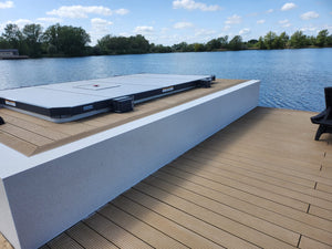 Classic™ | Light Brown Grooved Composite Decking (3.6m length) Contemporary Decking 57.6001   