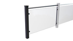 Composite and Glass Balustrade (1.135m panel) | Black