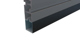Composite Fencing Aluminium Bottom Rail (1.83m length) | Black
