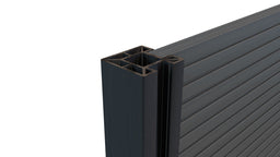 Composite Fencing Corner Post (1.94m length) | Black