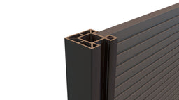 Composite Fencing Corner Post (3m length) | Dark Brown