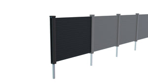 Composite Fencing Panels (1.83m x 1.53m) | Dark Grey
