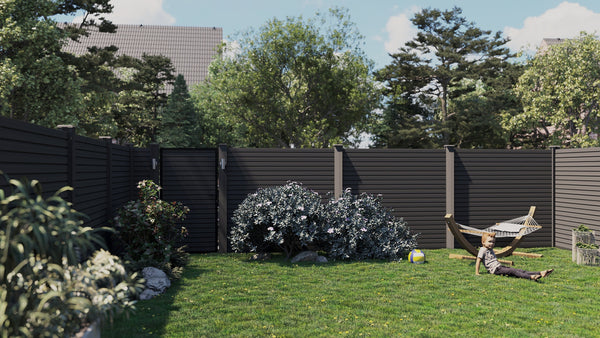Composite Fencing Panels (1.83m x 1.83m) | Light Grey  Ecoscape UK   