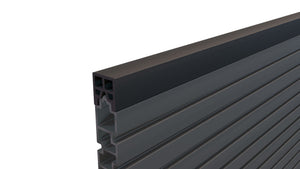 Composite Fencing Top Rail (1.83m length) | Dark Grey