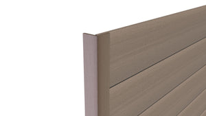 Composite Panel Cladding Angled Trim (3m length) | Natural Grey  Ecoscape UK   