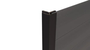 Composite Panel Cladding External Corner Trim (3.6m length) | Black  Ecoscape UK   