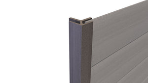 Composite Panel Cladding External Corner Trim (3.6m length) | Light Grey  Ecoscape UK   