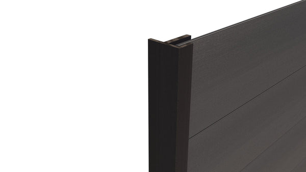 LuxxeClad™ Composite Panel Cladding F Trim (3.6m length) | Black Ningbo Helong New Material Co Ltd