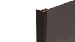 Composite Panel Cladding F Trim (3.6m length) | Dark Brown
