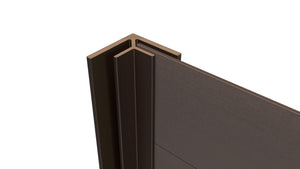Composite Panel Cladding Internal Corner Trim (3.6m length) | Dark Brown  Ecoscape UK   