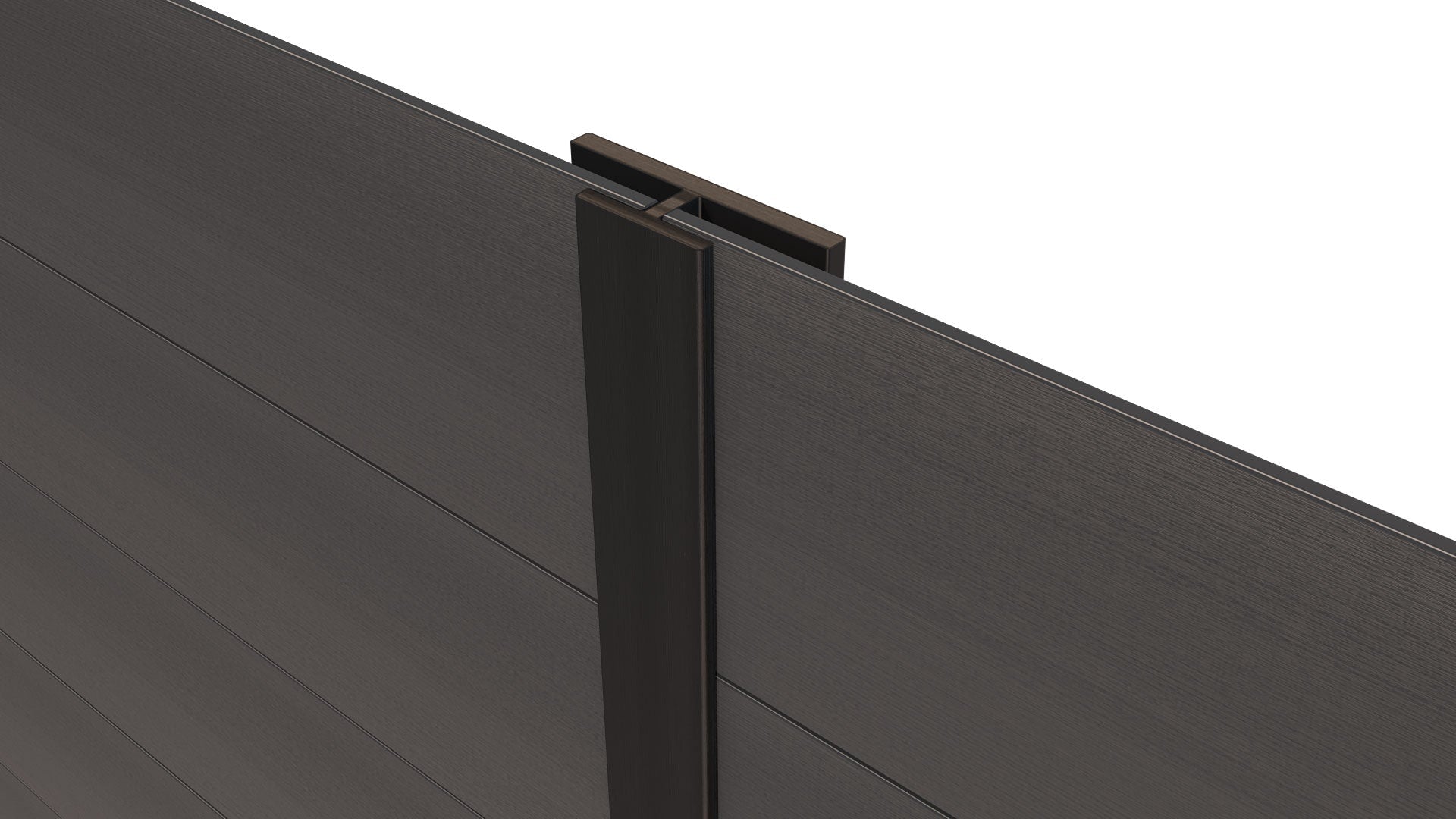Composite Panel Cladding Joint Trim (3.6m length) | Black