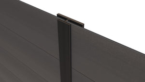 Composite Panel Cladding Joint Trim (3.6m length) | Black  Ecoscape UK   