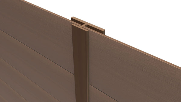 LuxxeClad™ Composite Panel Cladding Joint Trim (3.6m length) | Light Brown Ningbo Helong New Material Co Ltd