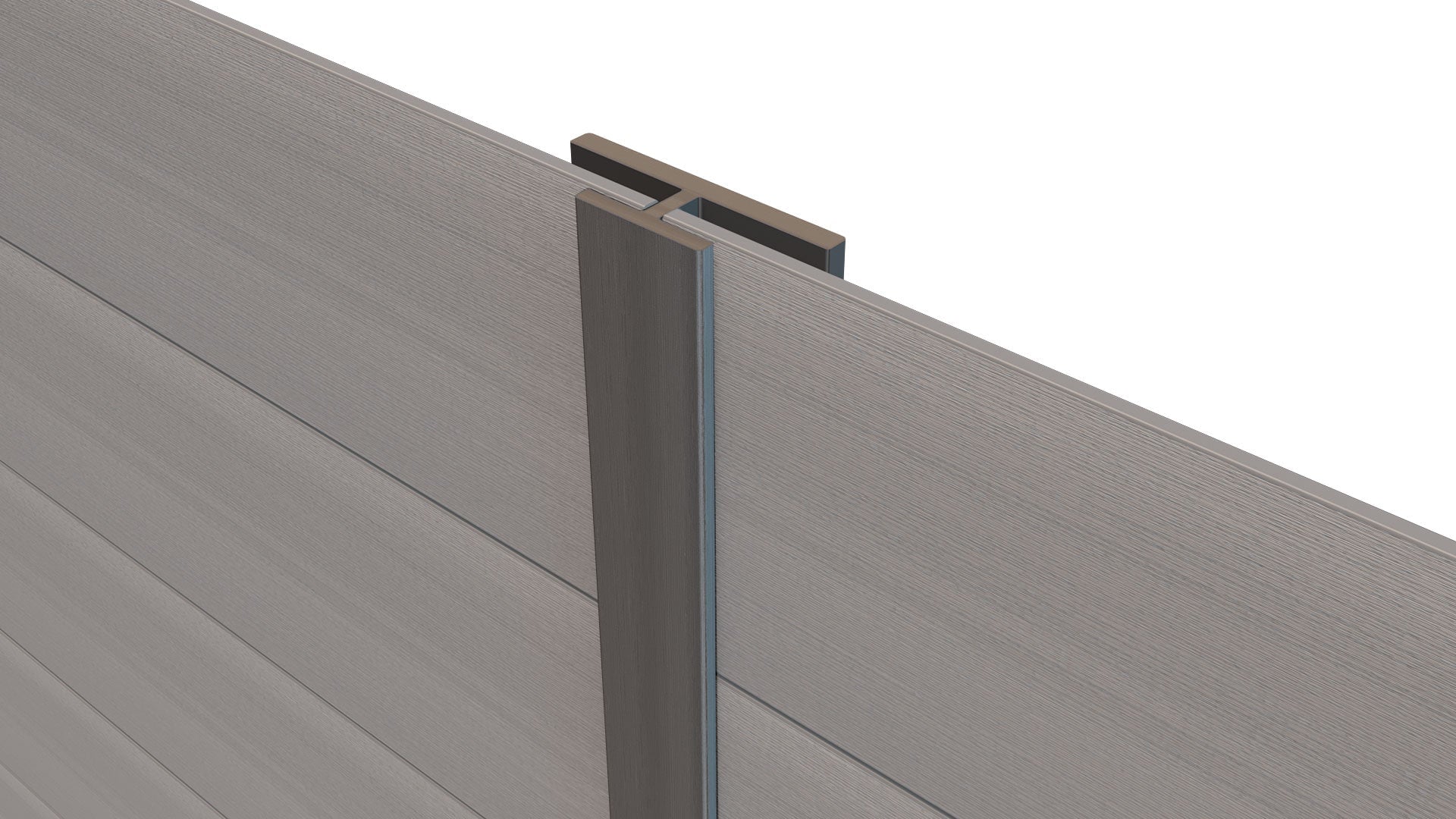 Composite Panel Cladding Joint Trim (3.6m length) | Light Grey