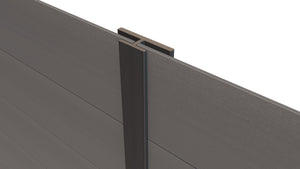Composite Panel Cladding Joint Trim (3.6m length) | Mid Grey  Ecoscape UK   