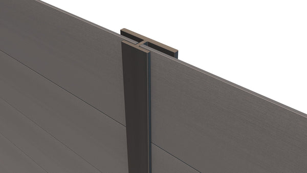 LuxxeClad™ Composite Panel Cladding Joint Trim (3.6m length) | Mid Grey Ningbo Helong New Material Co Ltd