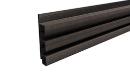 Composite Slatted Cladding Board (2.5m length) | Black