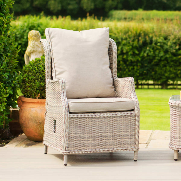 Cotswold Reclining 2 Seat Lounge Set | Grey/Taupe  Maze   