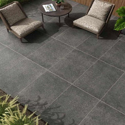 Cullen™ | Dark Grey Stone Effect Porcelain Paving Tiles (60x90x2cm)