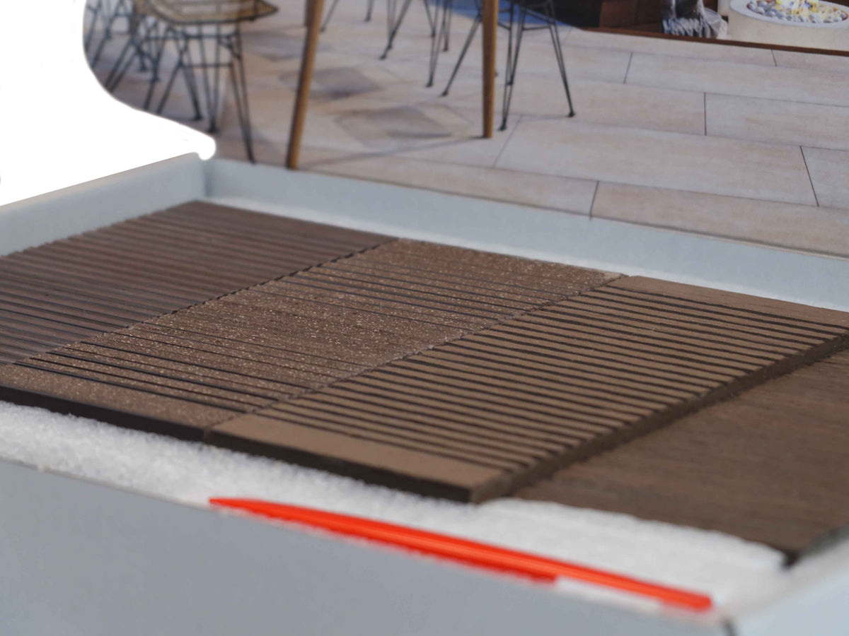 Decking Sample Box All Dark Brown Colours | Composite Decking Samples Box
