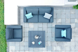Ethos 2 Seat Sofa Set | Charcoal