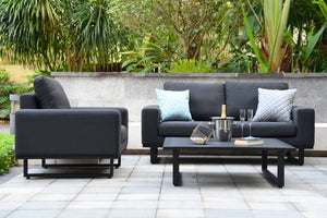 Ethos 2 Seat Sofa Set | Charcoal  Maze   