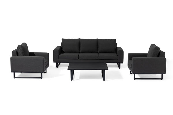 Ethos 3 Seat Sofa Set | Charcoal