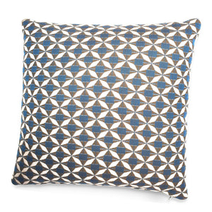 Fabric Scatter Cushion 40x40cm (Pack of 2) | Mosaic Blue  Maze   