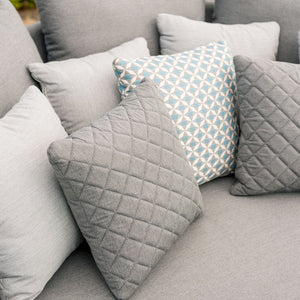 Fabric Scatter Cushion Quilted (Pack of 2) | Flanelle  Maze   