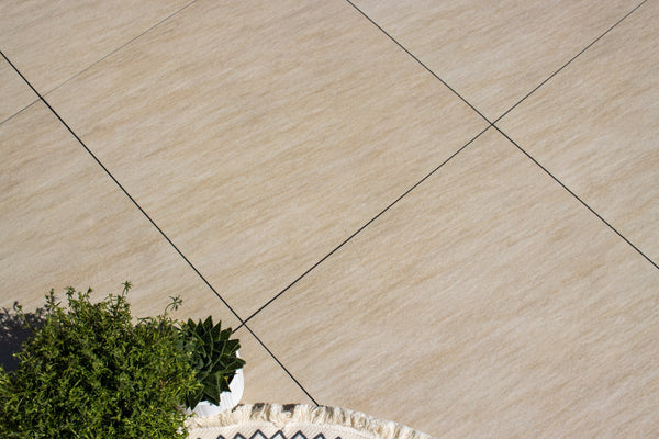 Fearnmore™ | Beige Stone Effect Porcelain Paving Tiles (45x90x2cm) Stone Effect Porcelain Tile Space   