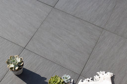 Fearnmore™ | Dark Grey Stone Effect Porcelain Paving Tiles (60x60x2cm)