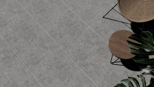 Ferns™ | Grey Stone Effect Porcelain Paving Tiles (60x90x2cm)  MPG Stone   