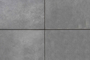 Flote™ | Dark Grey Concrete Effect Porcelain Paving Tiles (80x80x2cm) Contemporary Porcelain Tile Space   