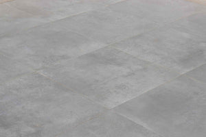 Flote™ | Light Grey Concrete Effect Porcelain Paving Tiles (60x120x2cm) Contemporary Porcelain 00.CEMG.60120   