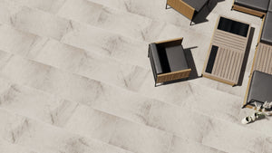 Indio™ | Cream Stone Effect Porcelain Paving Tiles (60x120x2cm)