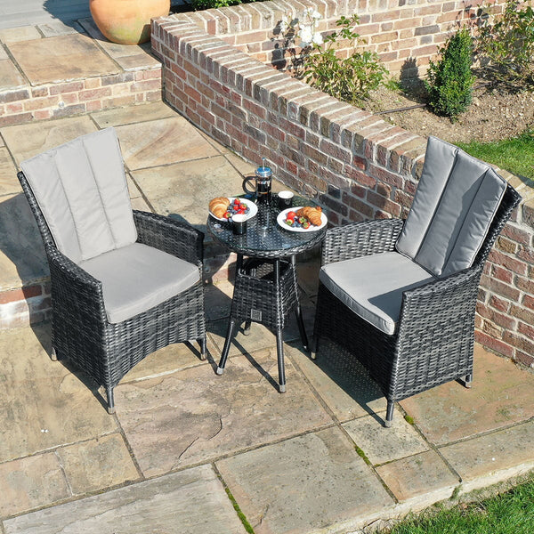 LA 2 Seat Bistro Set | Grey  Maze   