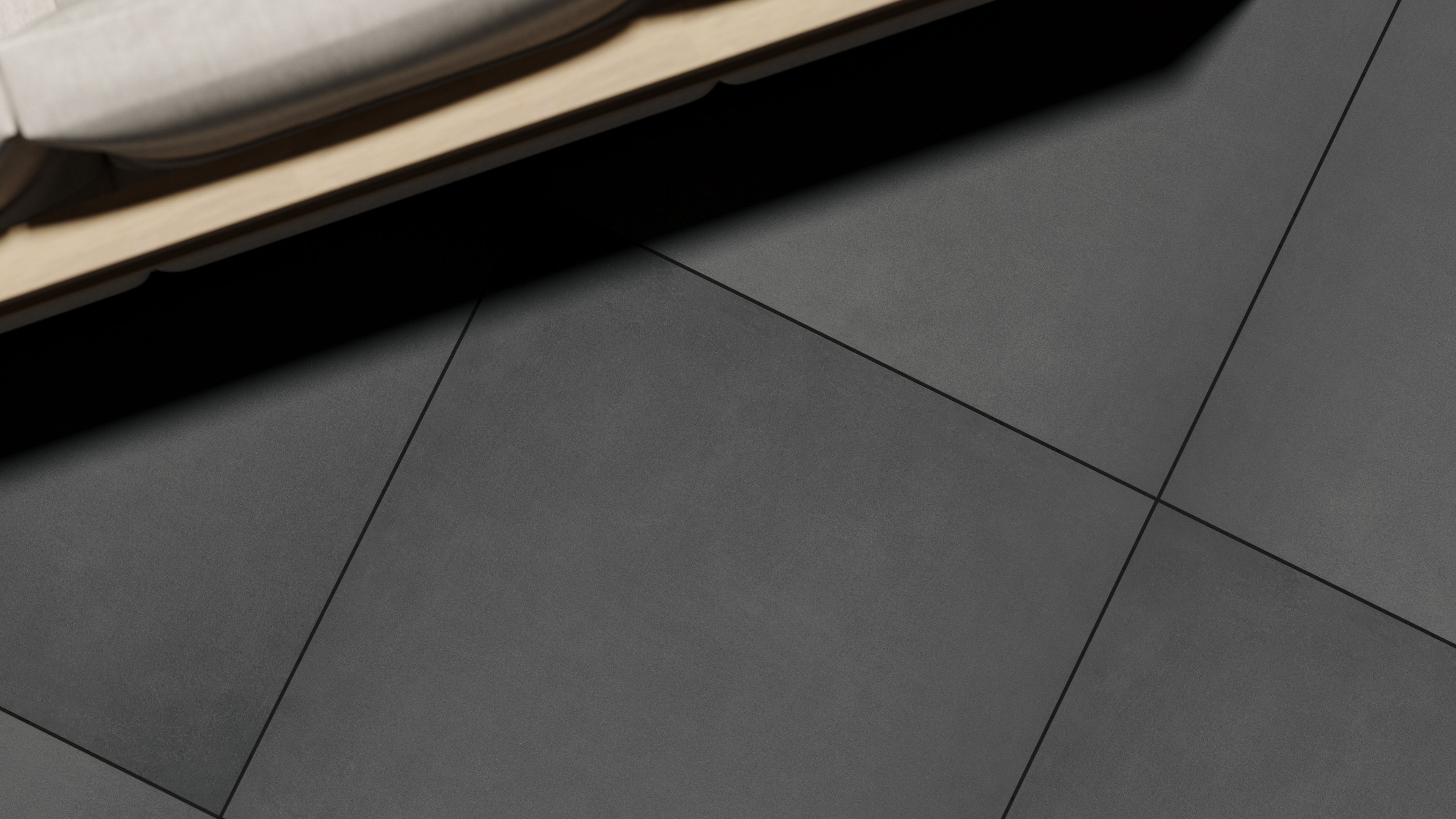 Layne™ | Dark Grey Concrete Effect Porcelain Paving Tiles (80x80x2cm)