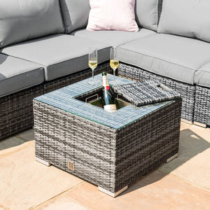 London Corner Group with Ice Bucket and Chair | Grey
