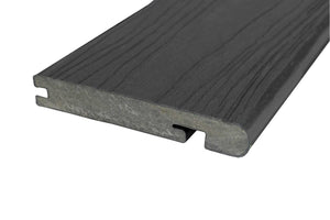 Luxxe™ | Black Woodgrain Composite Decking Bullnose Edge Board (3.6m length) Edge Board 57.5252   