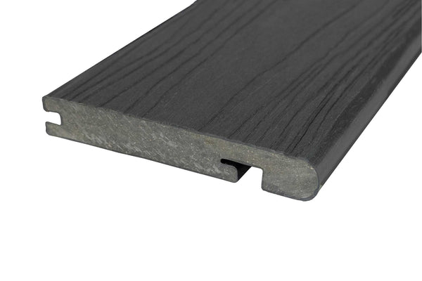 Luxxe™ | Black Woodgrain Composite Decking Bullnose Edge Board (3m length) Edge Board 57.1252   
