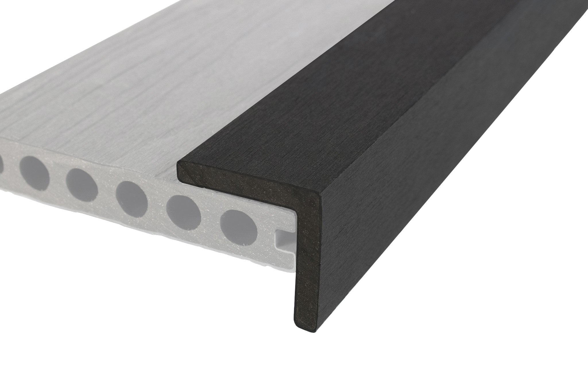 Luxxe™ | Black Woodgrain Composite Decking Corner Trim (3m length)