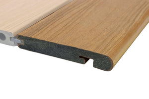 Luxxe™ | Light Brown Woodgrain Composite Decking Bullnose Edge Board (3m length) Edge Board 57.1251   