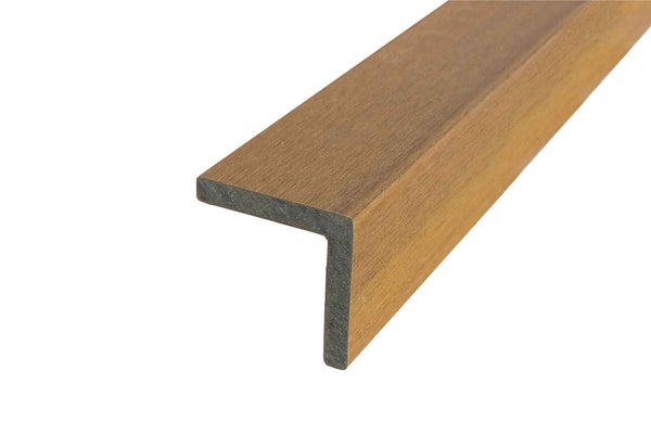 Luxxe™ | Light Brown Woodgrain Composite Decking Corner Trim (3m length) Corner Trim 57.1201   