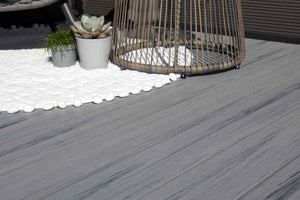 Luxxe™ | Woodgrain Composite Decking Board (3m length) | Light Grey