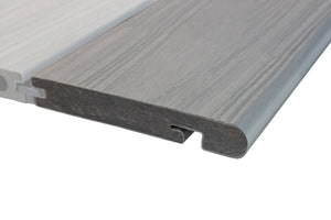 Luxxe™ | Light Grey Woodgrain Composite Decking Bullnose Edge Board (3m length) Edge Board 57.1253   