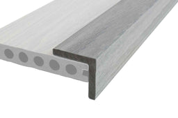 Luxxe™ | Light Grey Woodgrain Composite Decking Corner Trim (3m length)