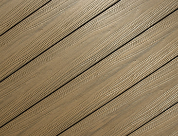 Luxxe™ | Natural Brown Woodgrain Composite Decking Board (3.6m length)