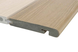 Luxxe™ | Natural Grey Woodgrain Composite Decking Bullnose Edge Board (3.6m length)