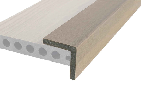 Luxxe™ | Woodgrain Composite Decking Corner Trim (3.6m length) | Natural Grey