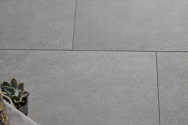 Lyme™ | Dark Grey Stone Effect Porcelain Paving Tiles (60x90x2cm) Stone Effect Porcelain Tile Space   